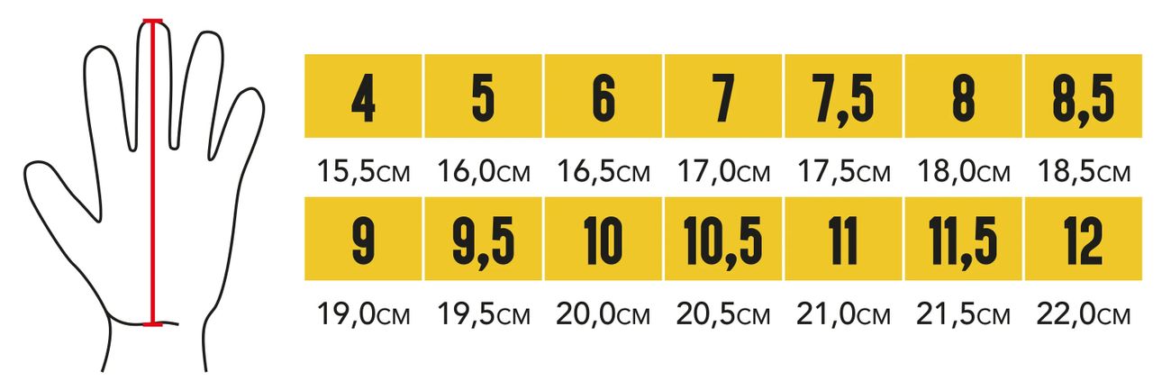 Youth goalkeeper store gloves size chart