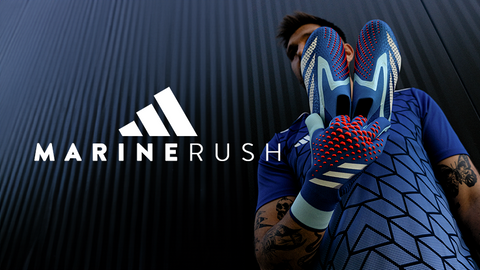 adidas Marinerush - le nouveau coloris de la collection de gants de gardien de but adidas.