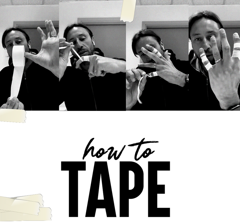 Fingertape Tutorial How goalkeepers tape their fingers together