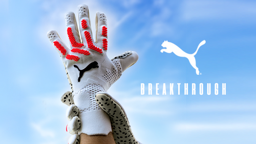 PUMA Breakthrough Pack - the new pink &amp; white goalkeeper gloves and football boots by Ederson, Yann Sommer &amp; Co