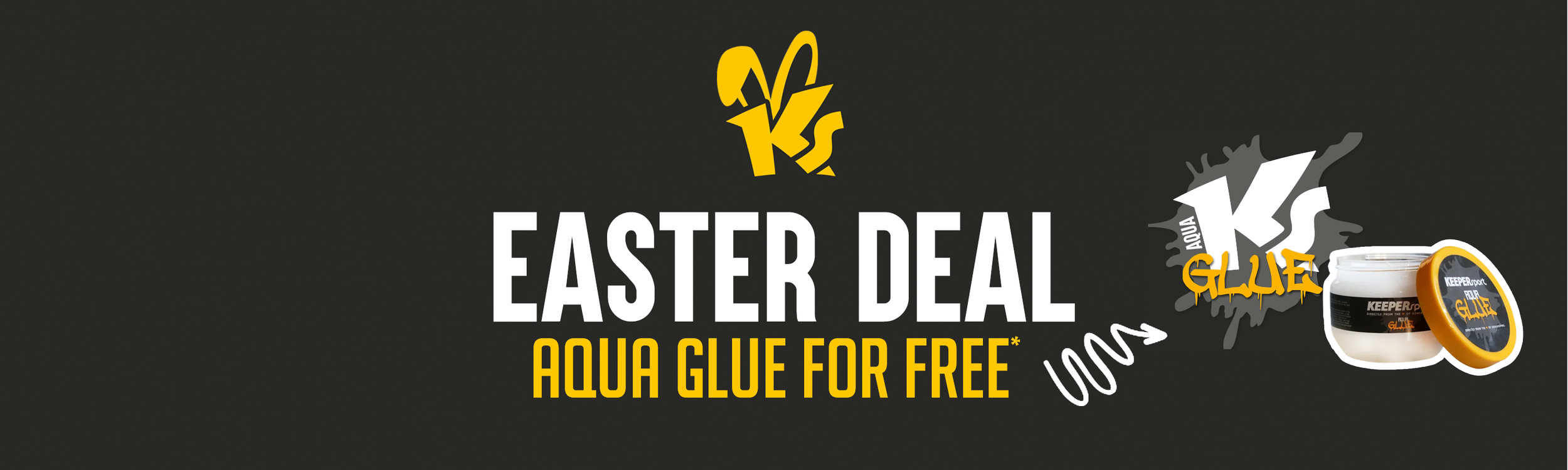 FREE KEEPERsport Aqua Glue Easter deal 