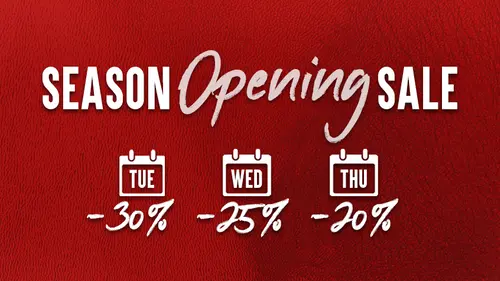 Season Opening Sale