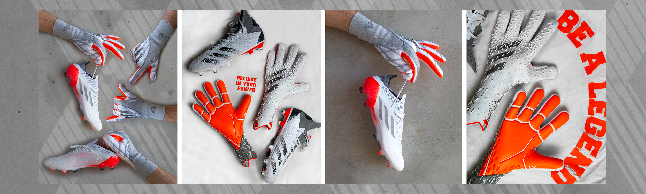 adidas White Spark Pack goalkeeper gloves
