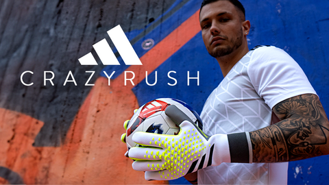 adidas Crazyrush - the new goalkeeper gloves and soccer shoes for the pros now available at KEEPERsport