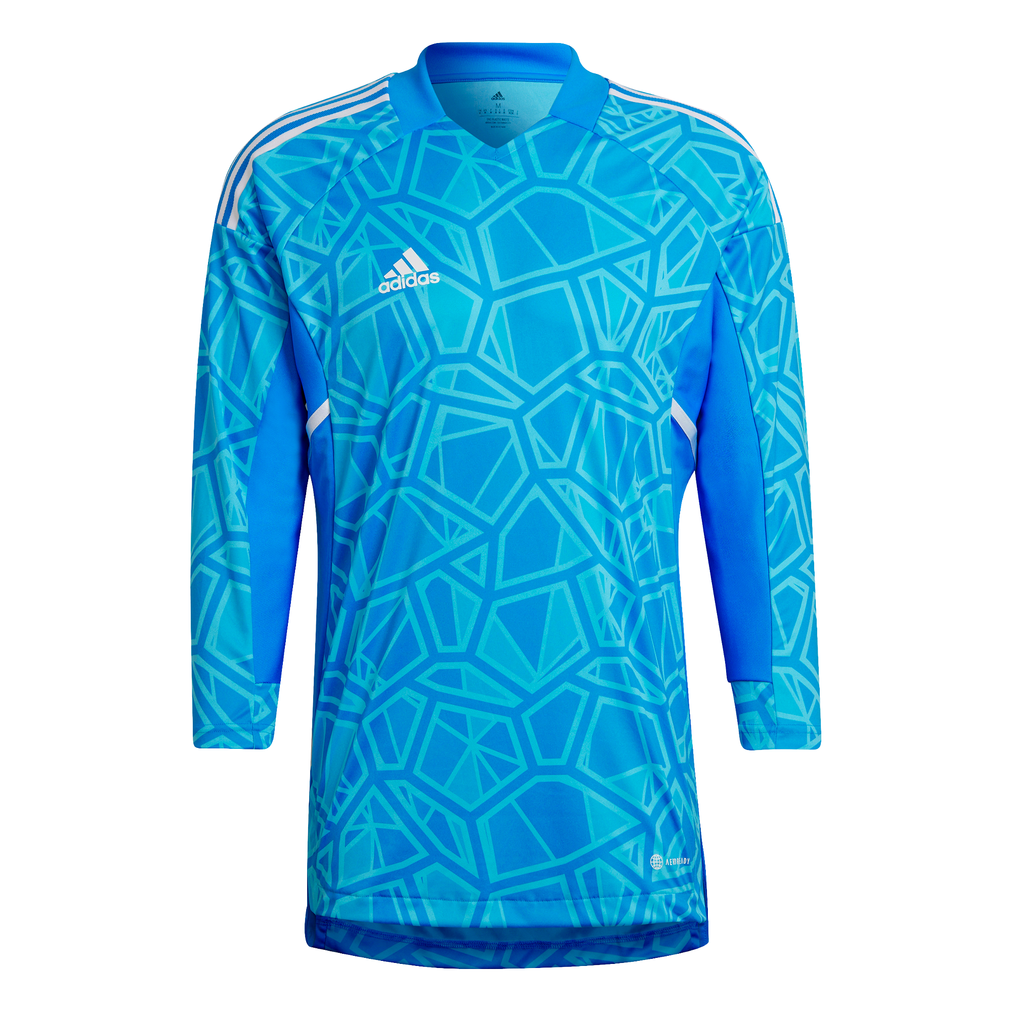 Blue adidas goalkeeper jersey on sale