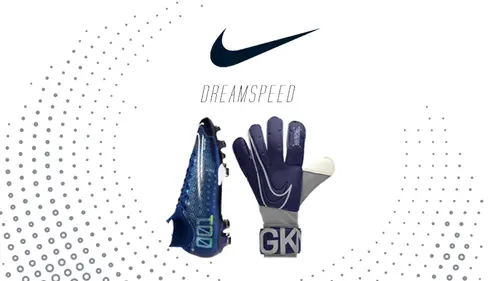 NIKE Dream Speed goalkeeper gloves and football boots