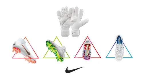 NIKE voetbalschoenen en keepershandschoenen voor het WK 2018