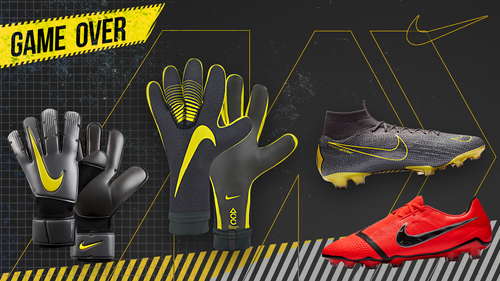 NIKE Game Over Pack goalkeeper gloves and football boots