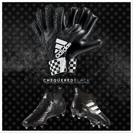 gants + Chaussures Ace Chequered Black Pack