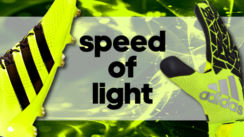 ADIDAS SPEED OF LIGHT Torwarthandschuhe und Fußballschuhe