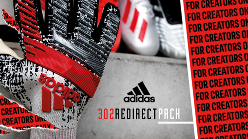 adidas 302 Redirect Pack with goalkeeper gloves and football boots