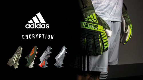 adidas Encryption goalkeeper gloves and football boots