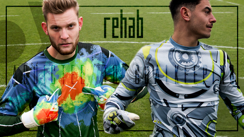 rehab Goalkeeping - mladá, cool a bláznivá značka pre brankára