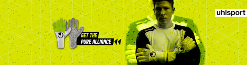 uhlsport Pure Alliance goalkeeper gloves &amp; textiles