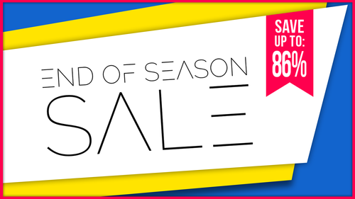 END OF SEASON SALE 2018: Up to -86% for Sale items