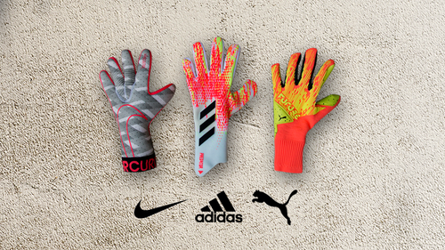 Strapless goalkeeper gloves