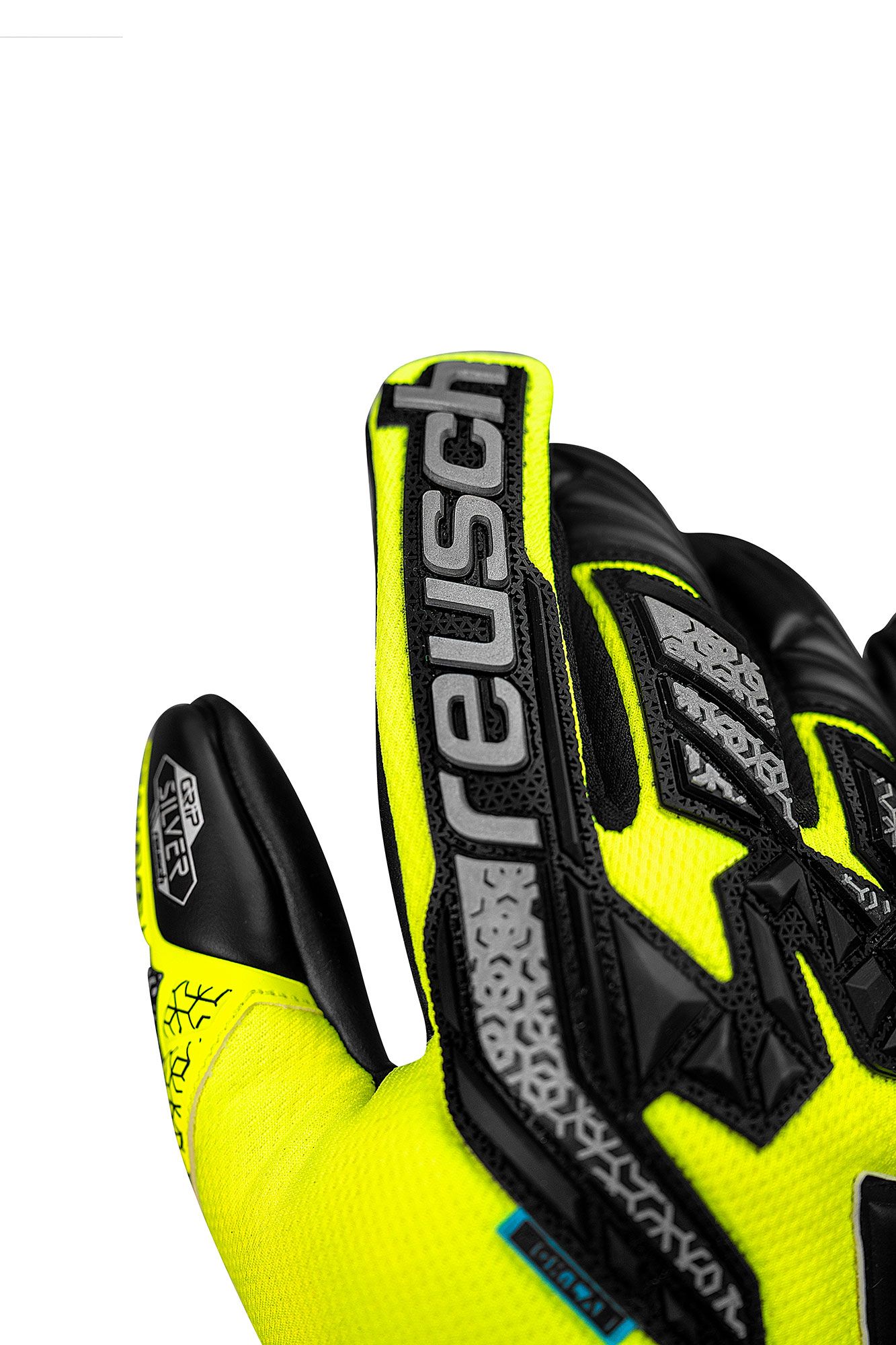 Guanti Da Portiere Reusch Attrakt Freegel Guanti Portiere Reusch REUSCH Attrakt Freegel Guanti Per Occasioni Speciali, Vapor Gray/Safety Yellow/D, 8 Uomo Guanti Portiere Professionali Guanti Calcio Uomo - 11