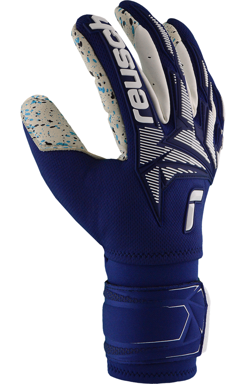 Goalie Gloves Adult Reusch Attrakt Freegel Fusion Ortho-Tec Goaliator - Vapor Grau/Safety Best Junior