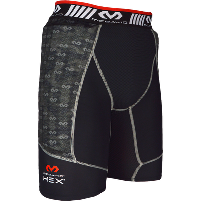 KEEPERsport Gevoerde Keeperbroek - Korte Beschermende Keeperonderbroek Zwart Maat L