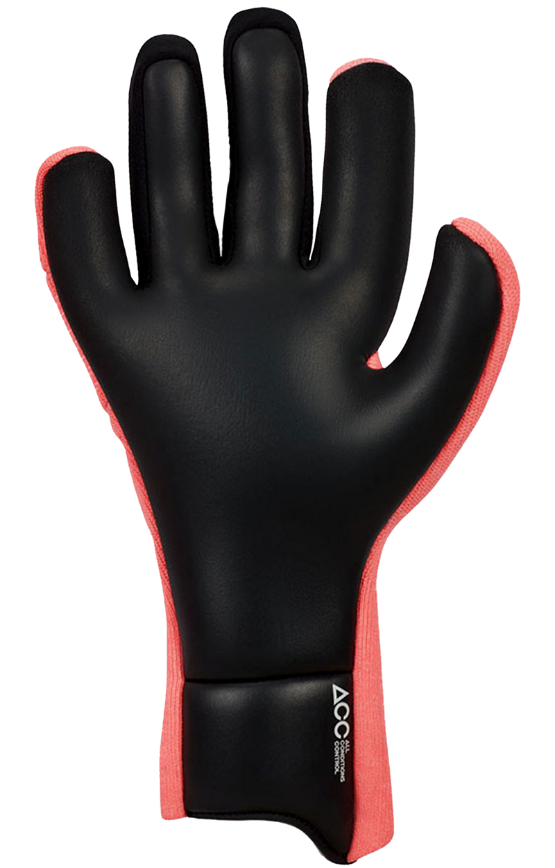 Black and red nike football gloves best sale