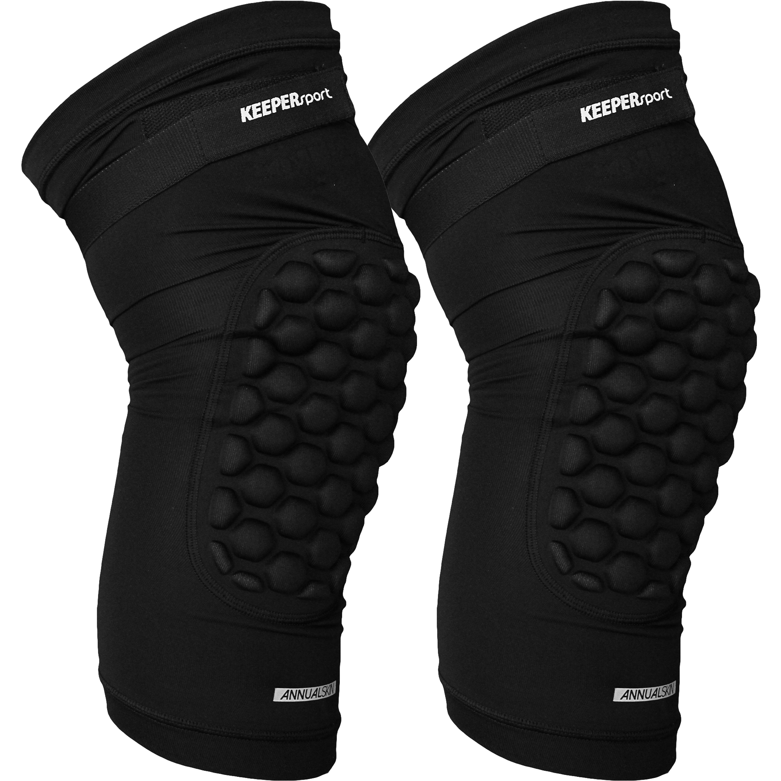 Boodschapper Vernauwd Begrafenis KEEPERsport Knee Guards PowerPadded - Zwart