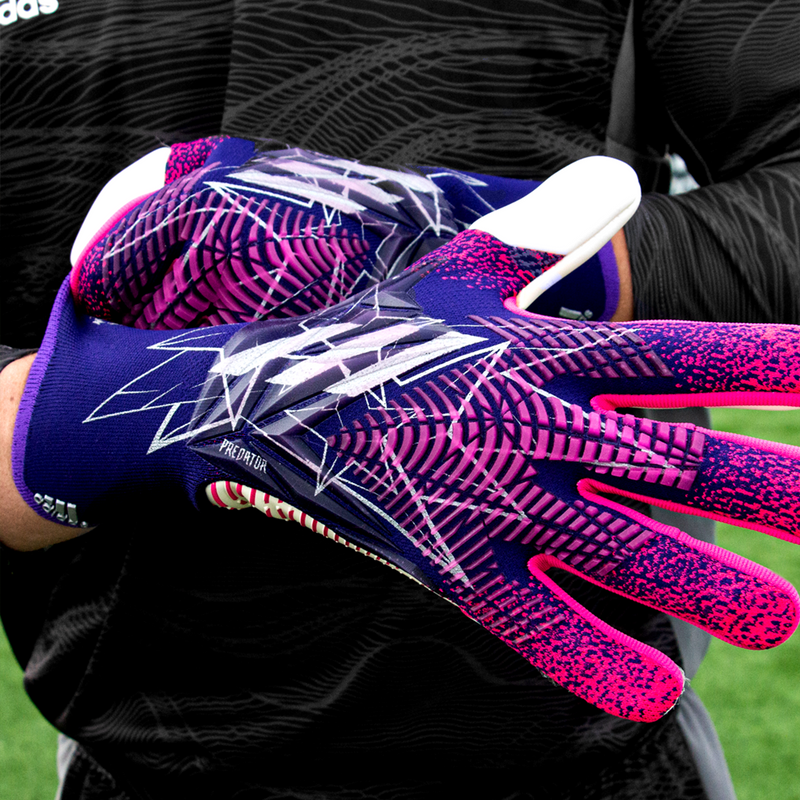 Purple adidas hot sale gloves