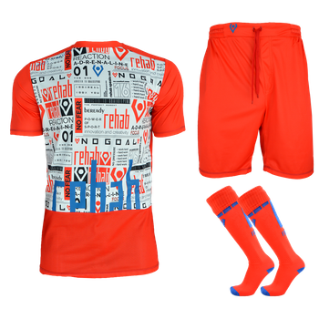 rehab GK Set Graphic red s/s