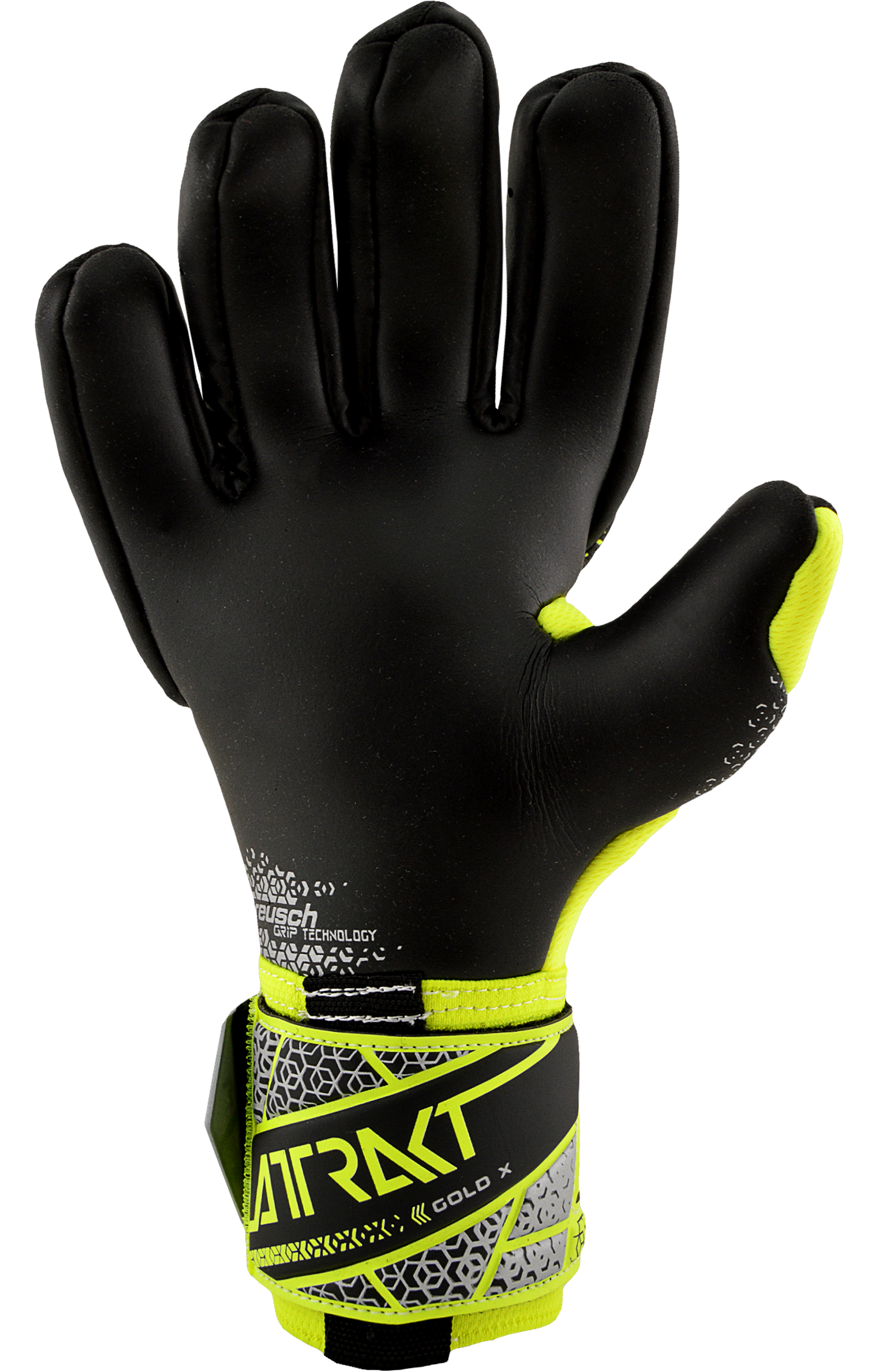 1505206-reusch/ATTRAKT GOLD X サッカー ゴールキーパーグローブ GK/10 Reusch Attrakt Gold X GluePrint - Czarny