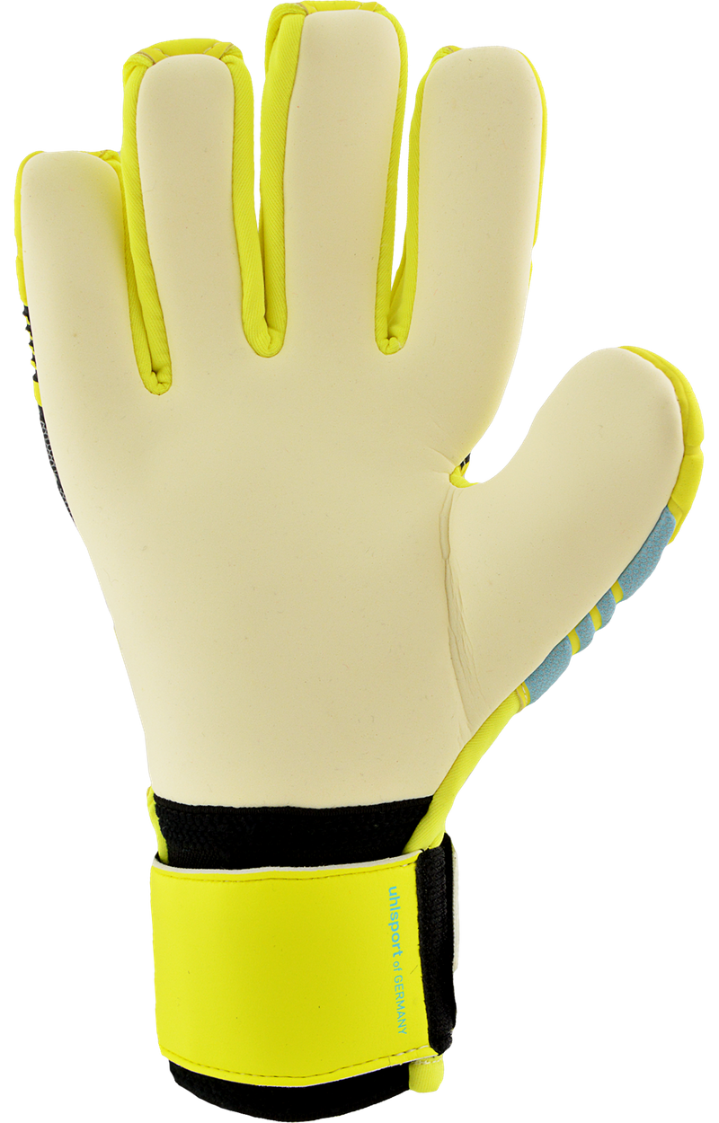 Guanti Da Portiere Uhlsport Super Resist+ HN - Per Erba Sintetica E Terreni Duri, Lattice Super Resistente, Taglio Semi-Negativo