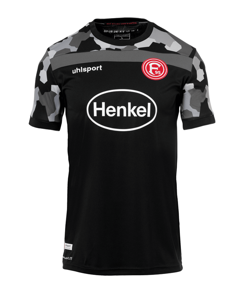 Uhlsport F95 Fortuna Düsseldorf Aufstiegsshirt Aufsteiger 2018 Shirt schwarz 