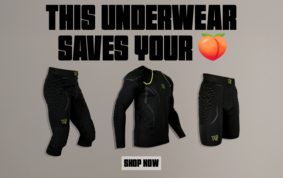 KEEPERsport Sous-vêtement Rembourré Gardien De But - Short Compression Protection Hanches Genoux Taille 128-XXL