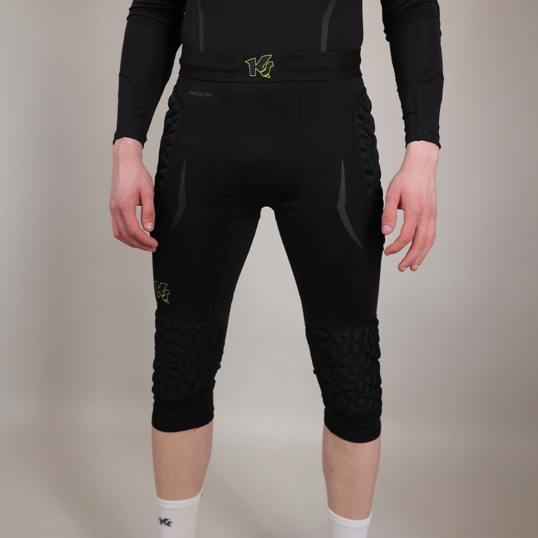 Pantaloni Corti Da Portiere Uomo Imbottiti - Taglio Slim Fit, Protezione Fianchi, 100% Poliestere - Foto 2