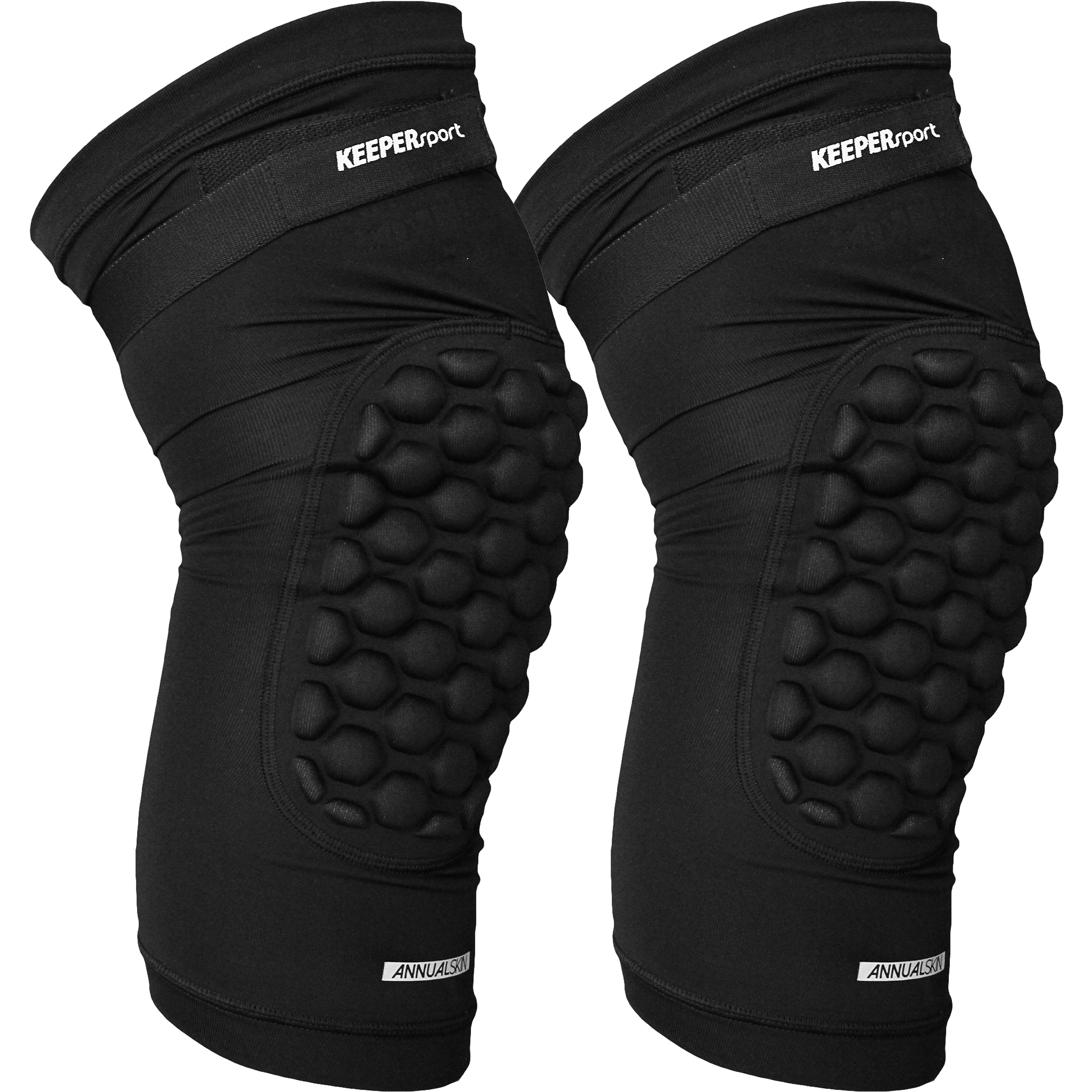 KEEPERsport Knee Guard PowerPadded - Schwarz