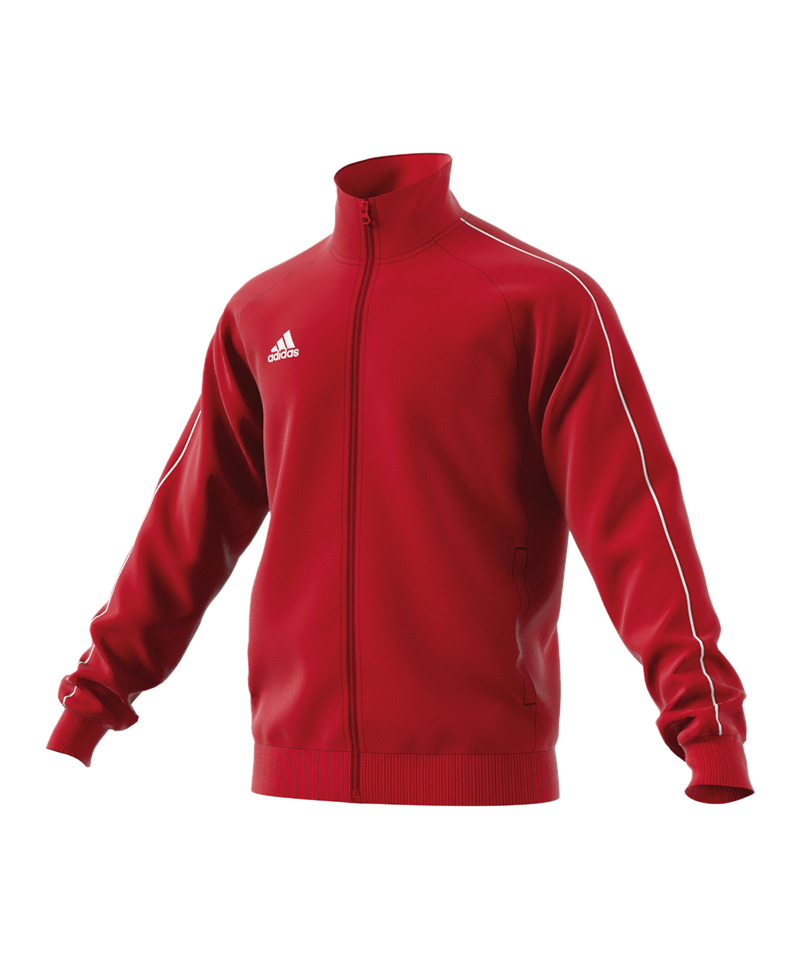 adidas Core 18 Polyester Jacket Red
