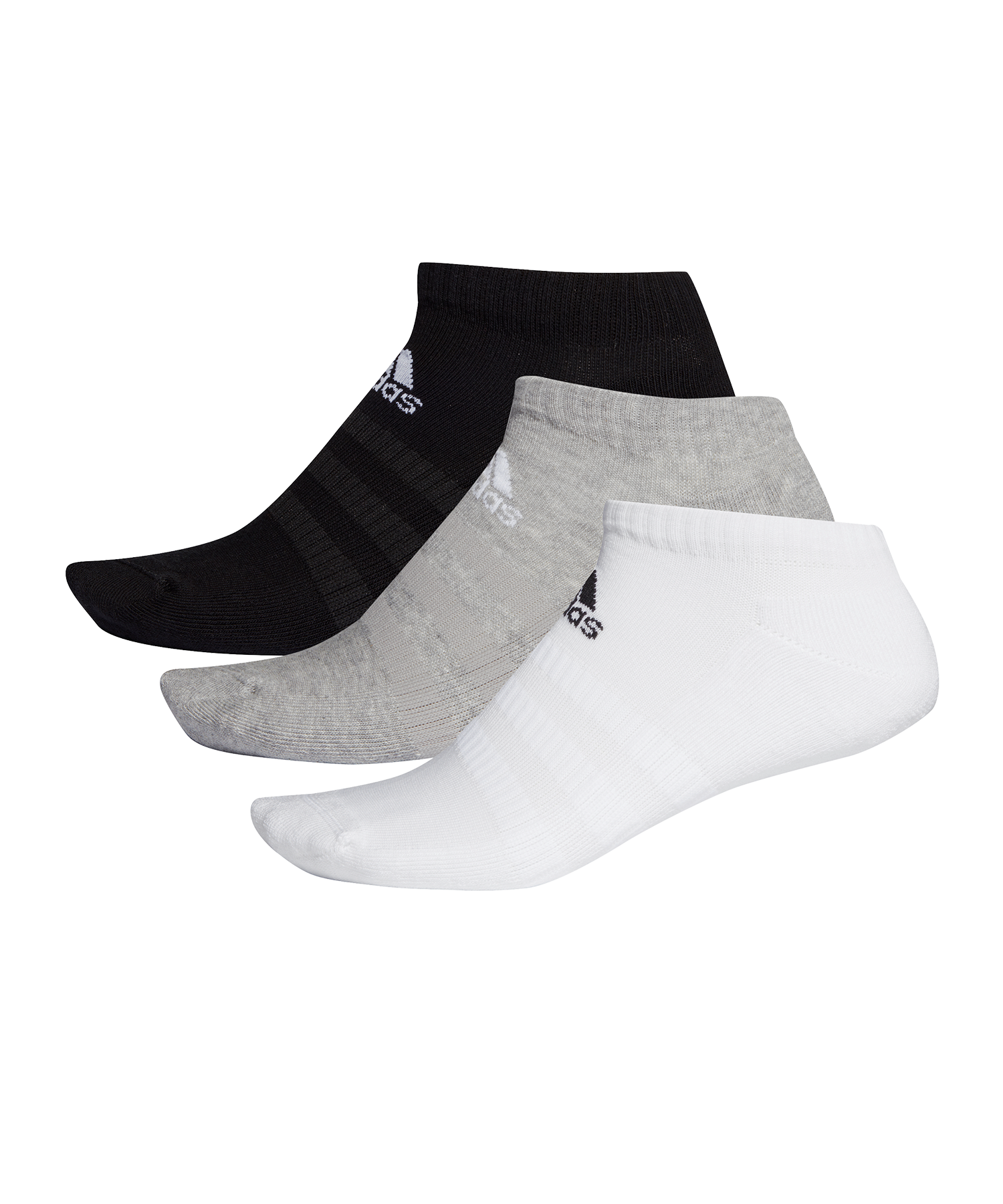 adidas Cush Low 3 Pack Socks - Black
