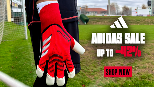 adidas SALE – save up to 42% on goalkeeper gloves, football boots, and more