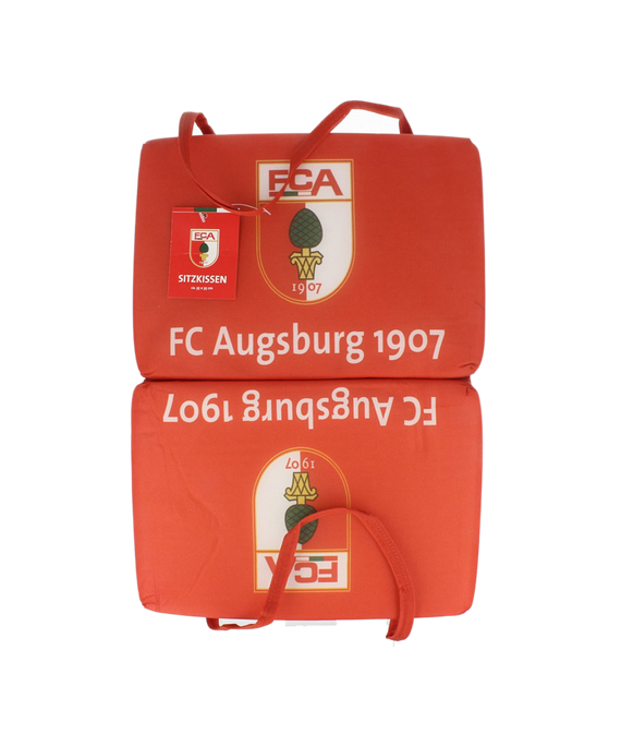 Fc Augsburg Sitzkissen Wappen 35x35 Cm Red