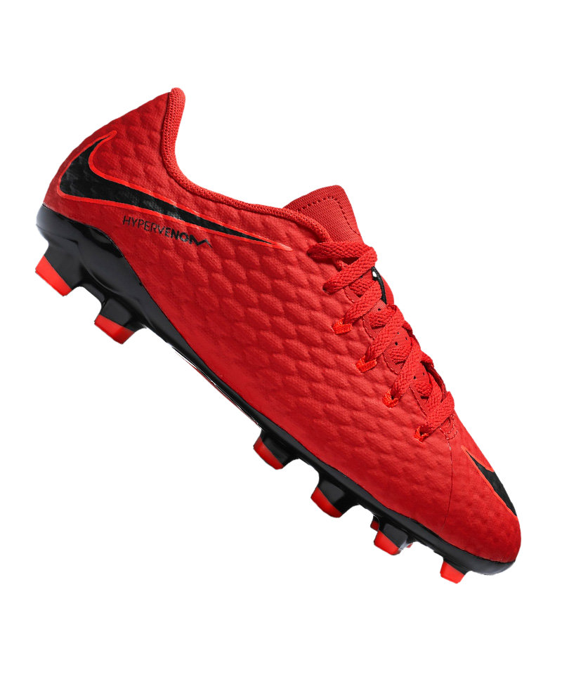 Nike Jr Hypervenom Phelon III FG Kids - Red
