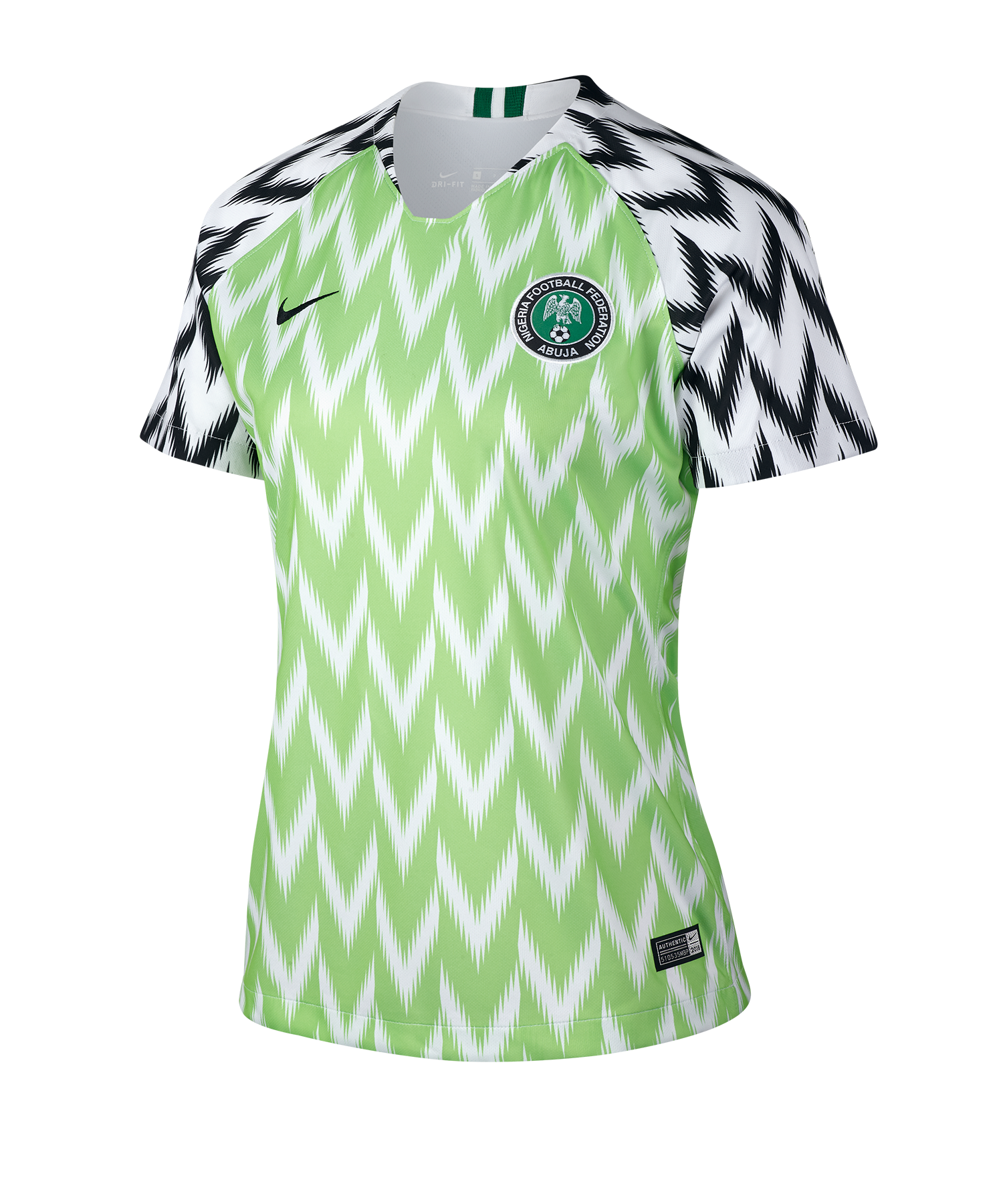 Nike Nigeria 2019 Stadium Home Jersey White/Black Men's - SS19 - US