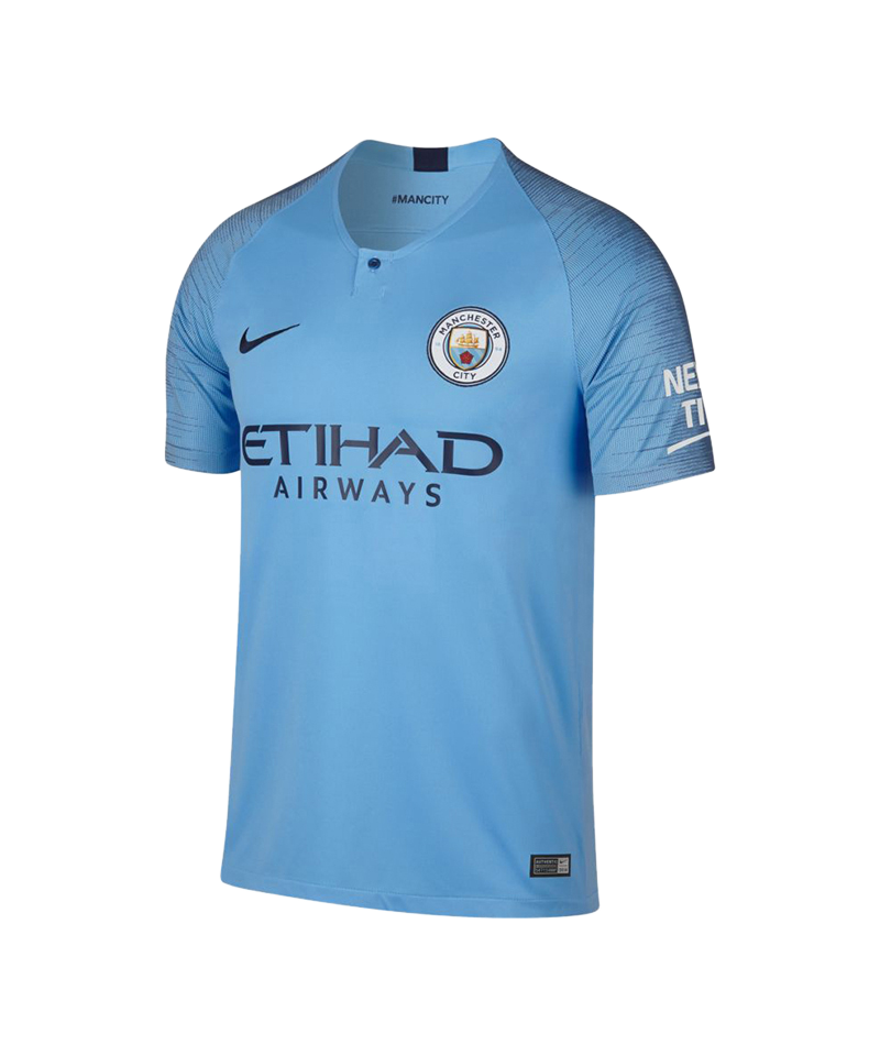 Christendom Buurt Eervol Nike Manchester City FC Shirt Home 2018/2019 - Blauw