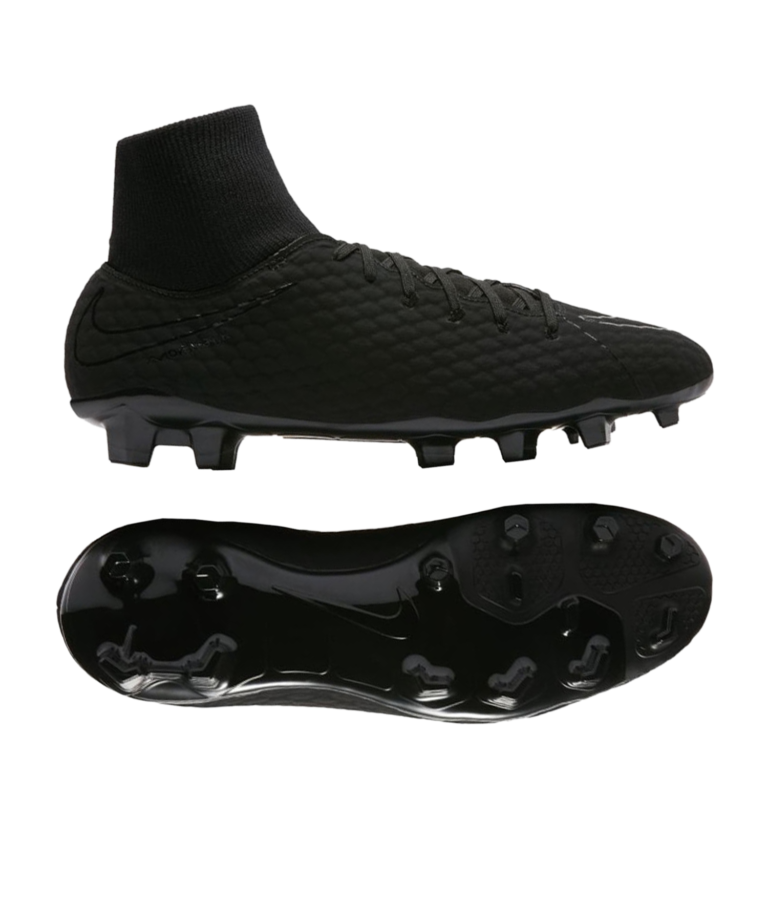 Bestrooi Microbe Wedstrijd Nike Hypervenom Phelon III DF FG - Zwart