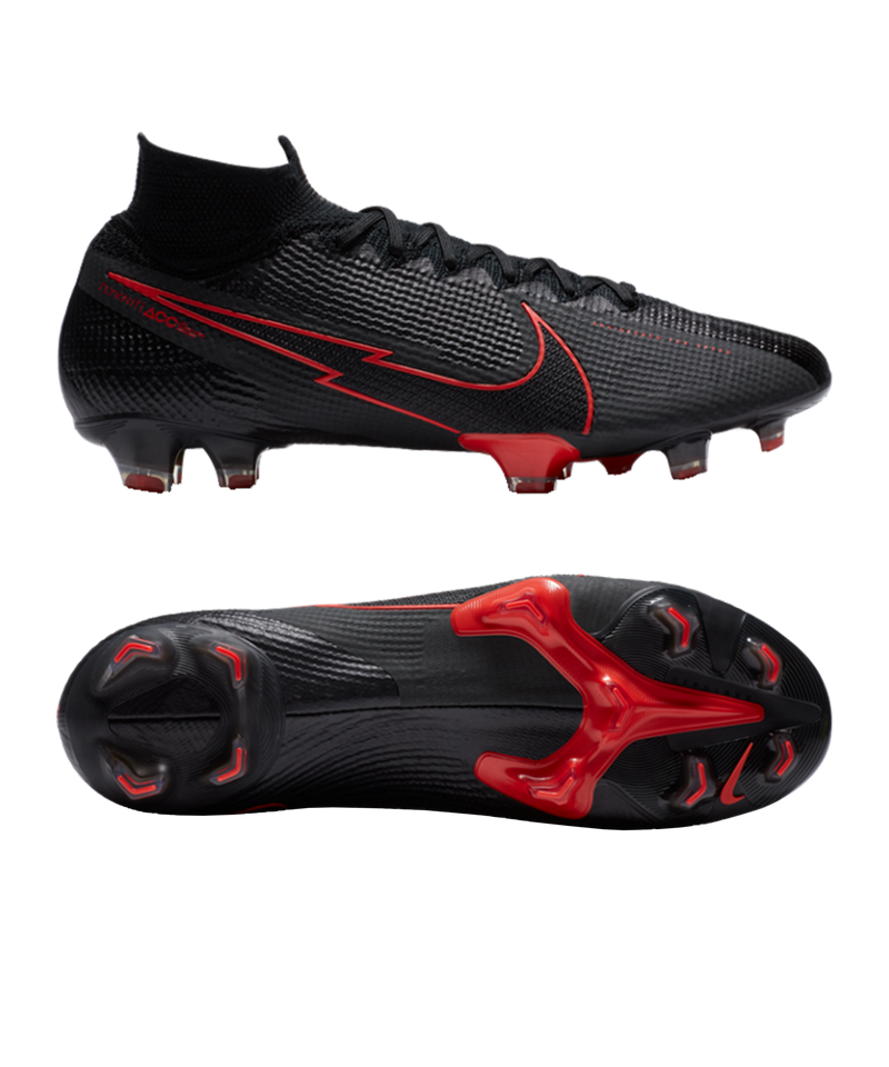 Nike Mercurial Superfly VII Black X Chile Red Elite FG