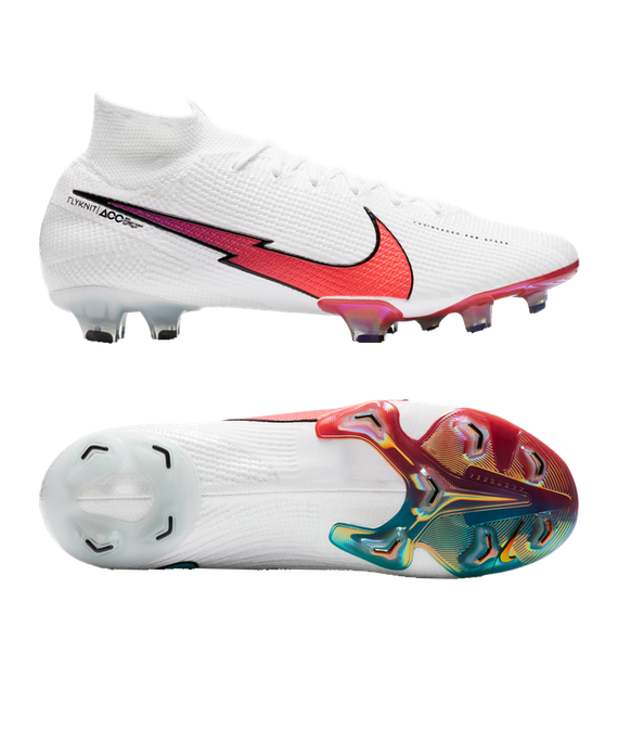 Nike Mercurial Superfly VII Flash Crimson Elite FG - White