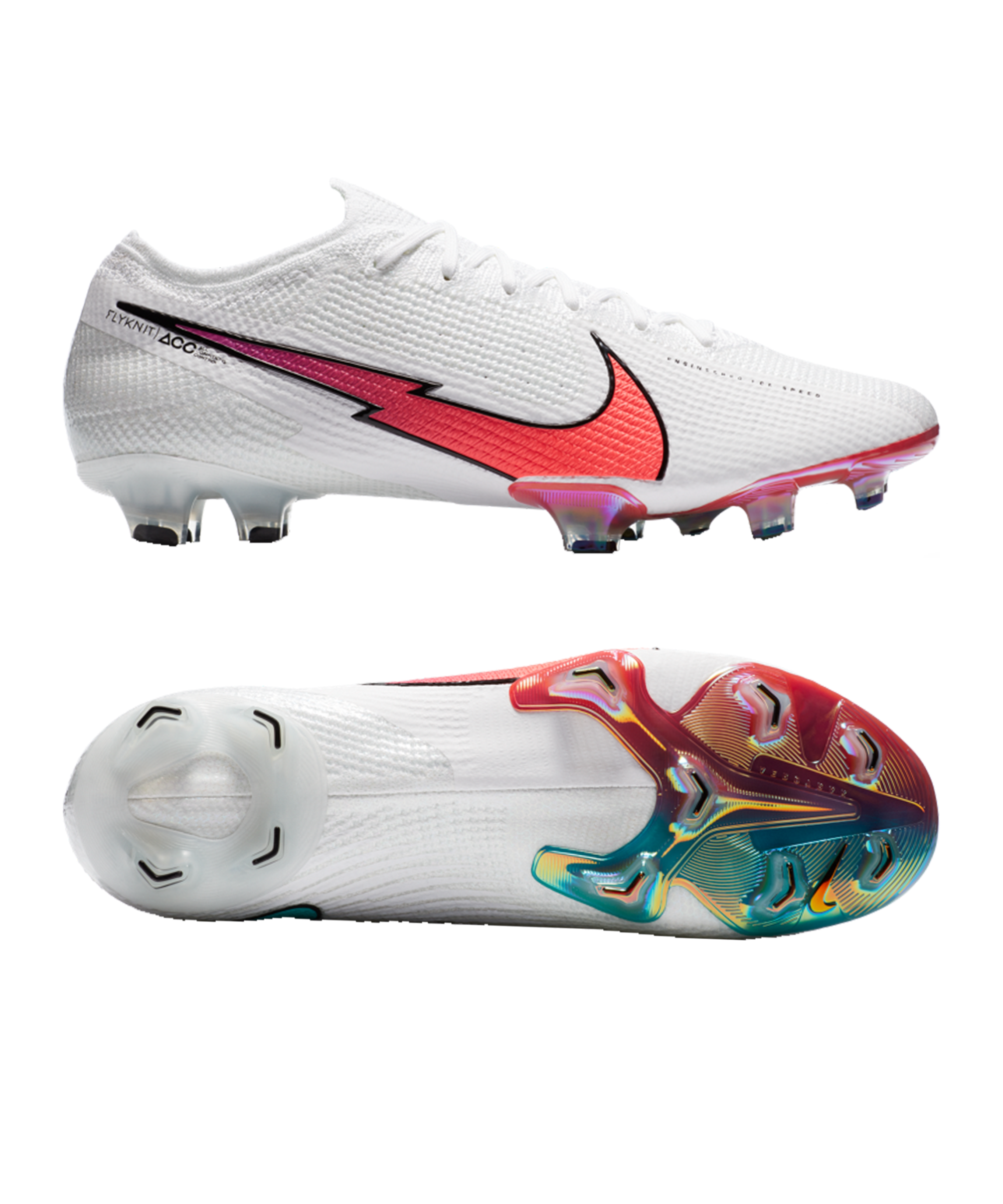 Nike Mercurial Vapor 13 Elite FG Cleats White Flash Crimson