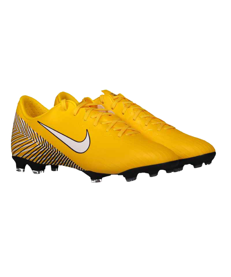 Nike Mercurial Vapor 12 Elite AG-PRO Cleats - Neymar Yellow White