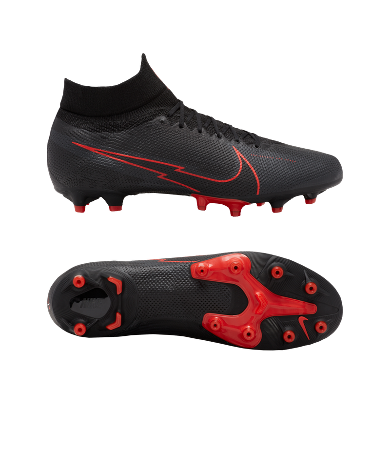 Nike Mercurial Superfly 7 Elite FG - Black-Red