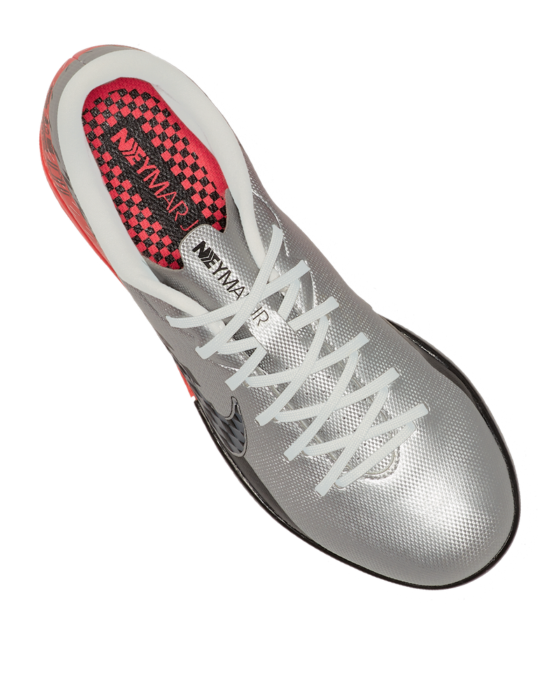 Vapor 13 Academy Njr Tf- Silver/Black/Red - Sports Gallery