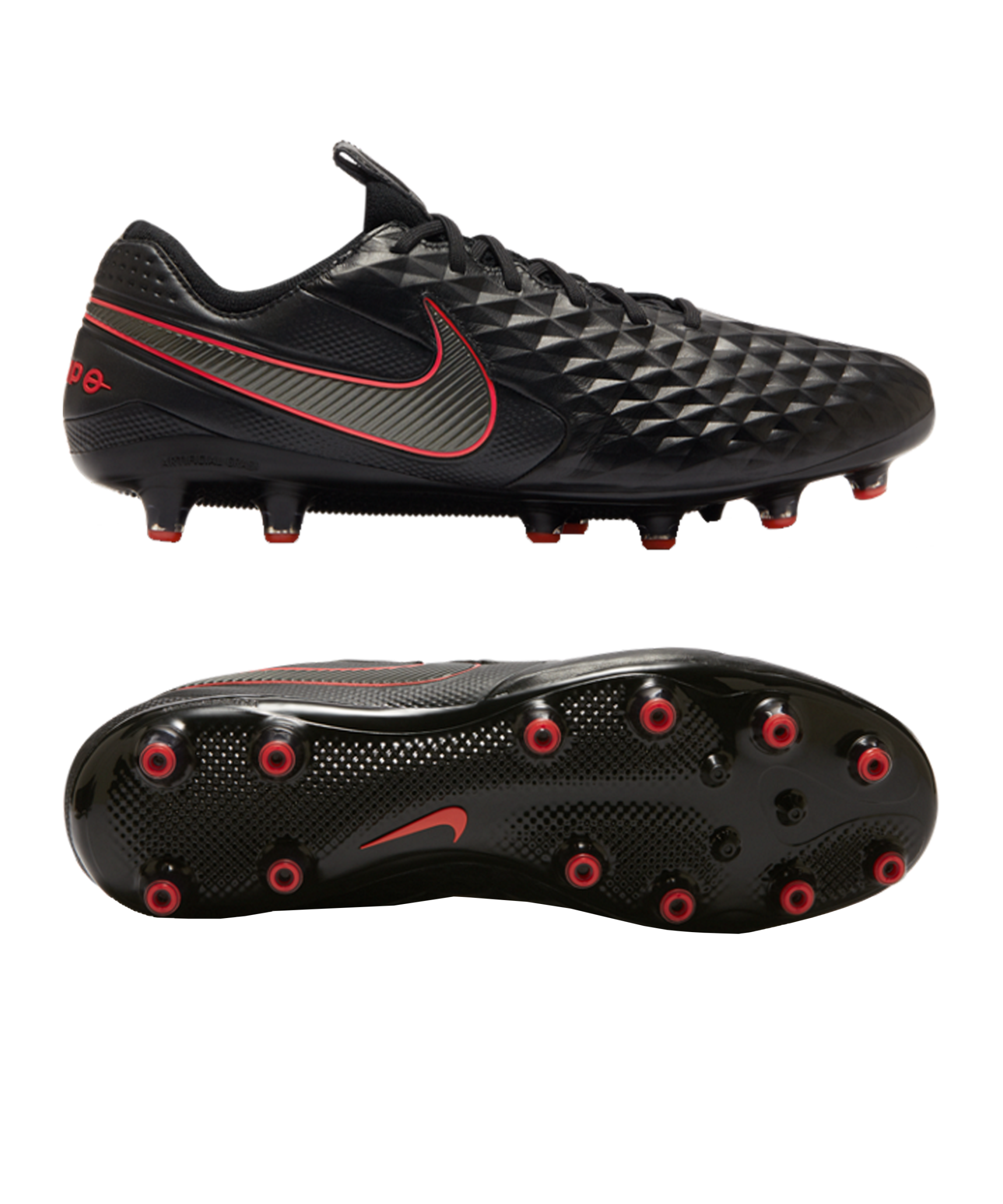 Nike Tiempo Legend VIII Black X Chile Red Elite AG-Pro