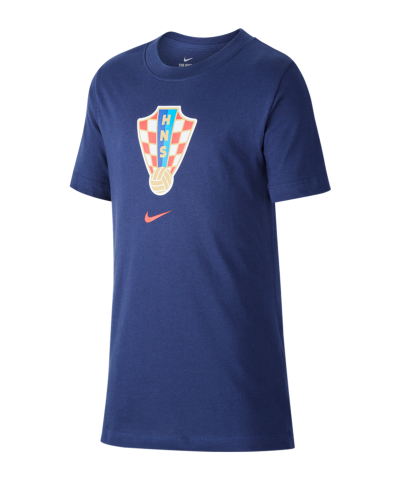 Toerist ticket aansporing Nike Kroatien Tee T-Shirt Evergreen Kids - Blue