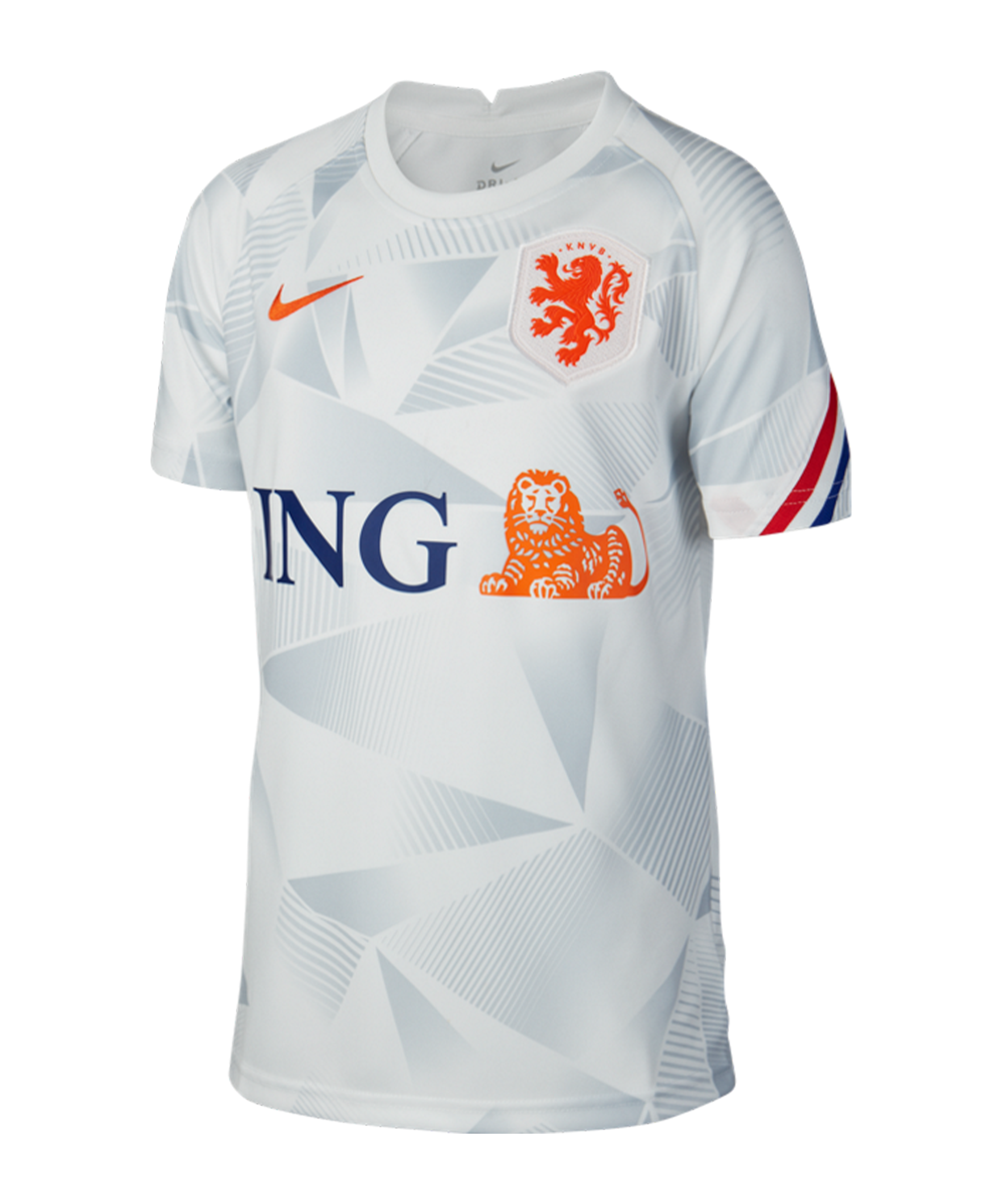 Verlating bezoek slaap Nike Netherlands Trainingstop s/s Kids - White